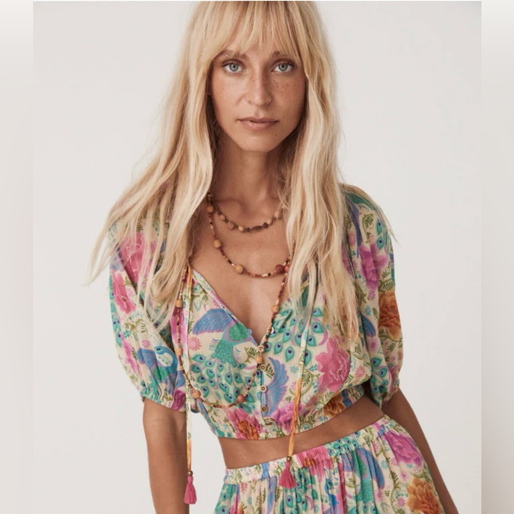 M Bohème Cropped Blouse in Spring